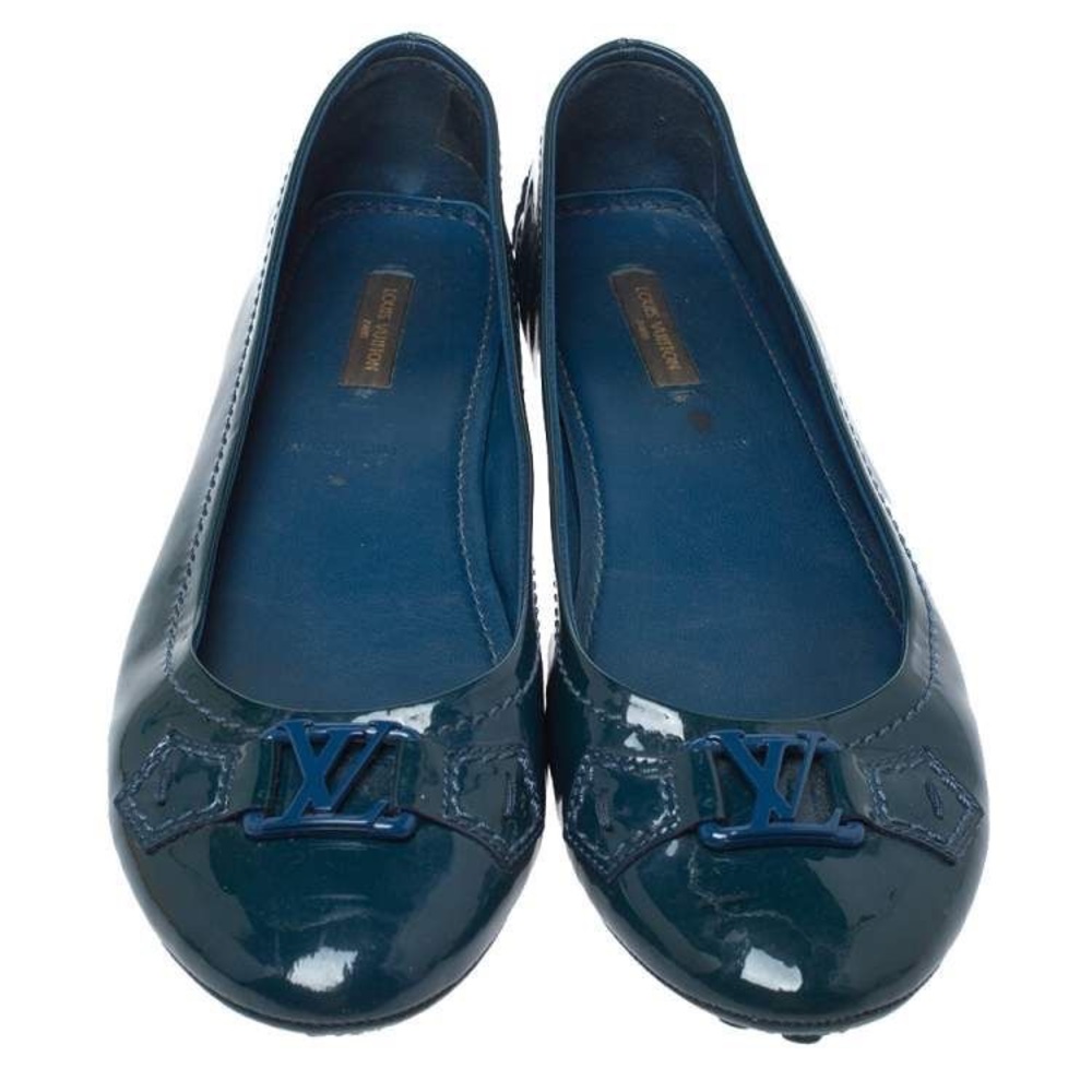 Louis Vuitton Blue Vernie Oxford Ballet Flats size 39